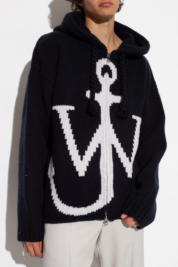 Navy blue Hooded cardigan JW Anderson - Vitkac Canada